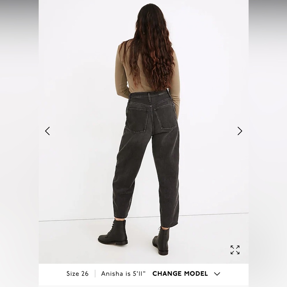 Balloon Jeans in Noll Wash Size 25